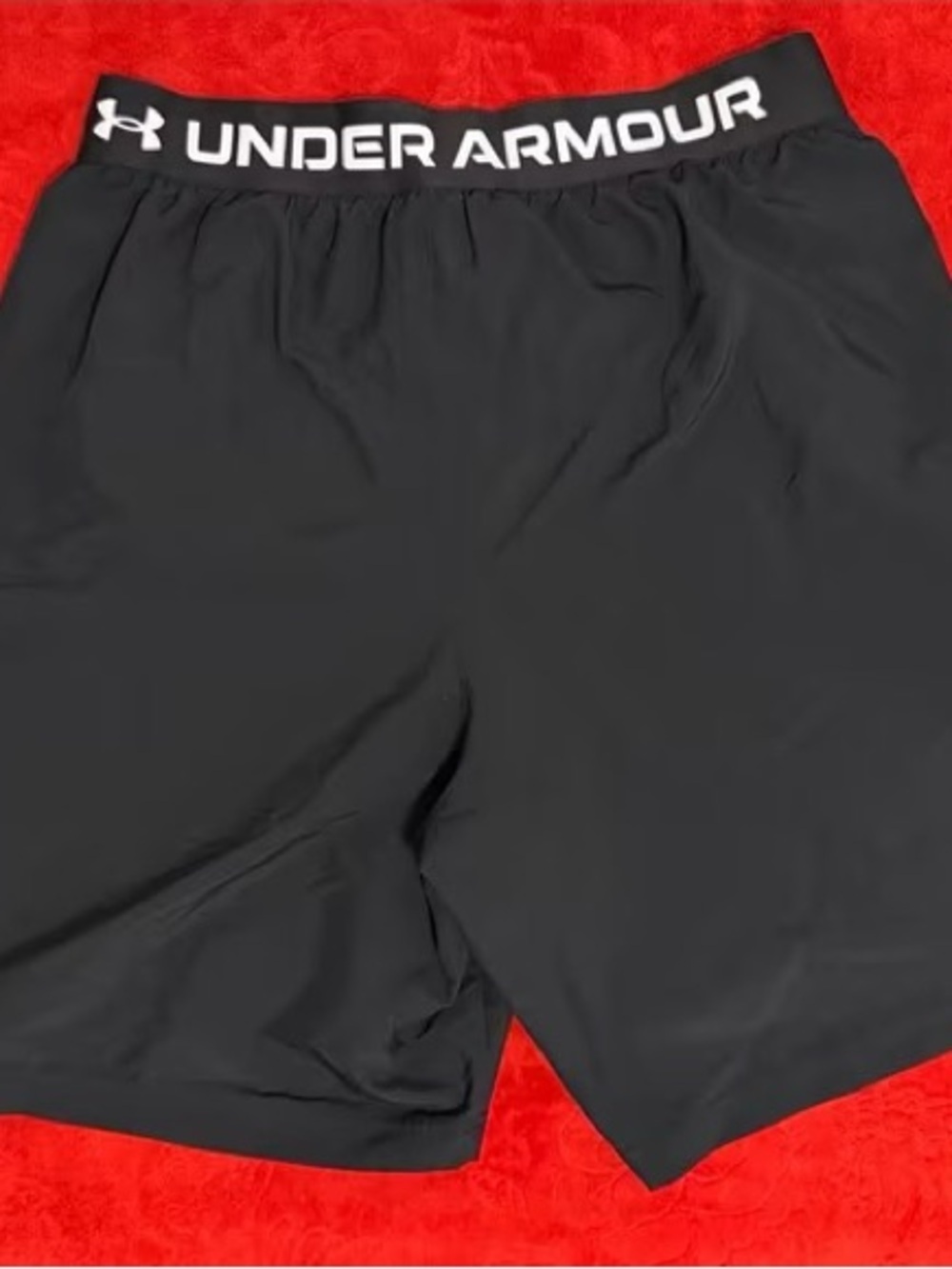 Under Armour Black Men’s Athletic Training Shorts with Branded Waistband